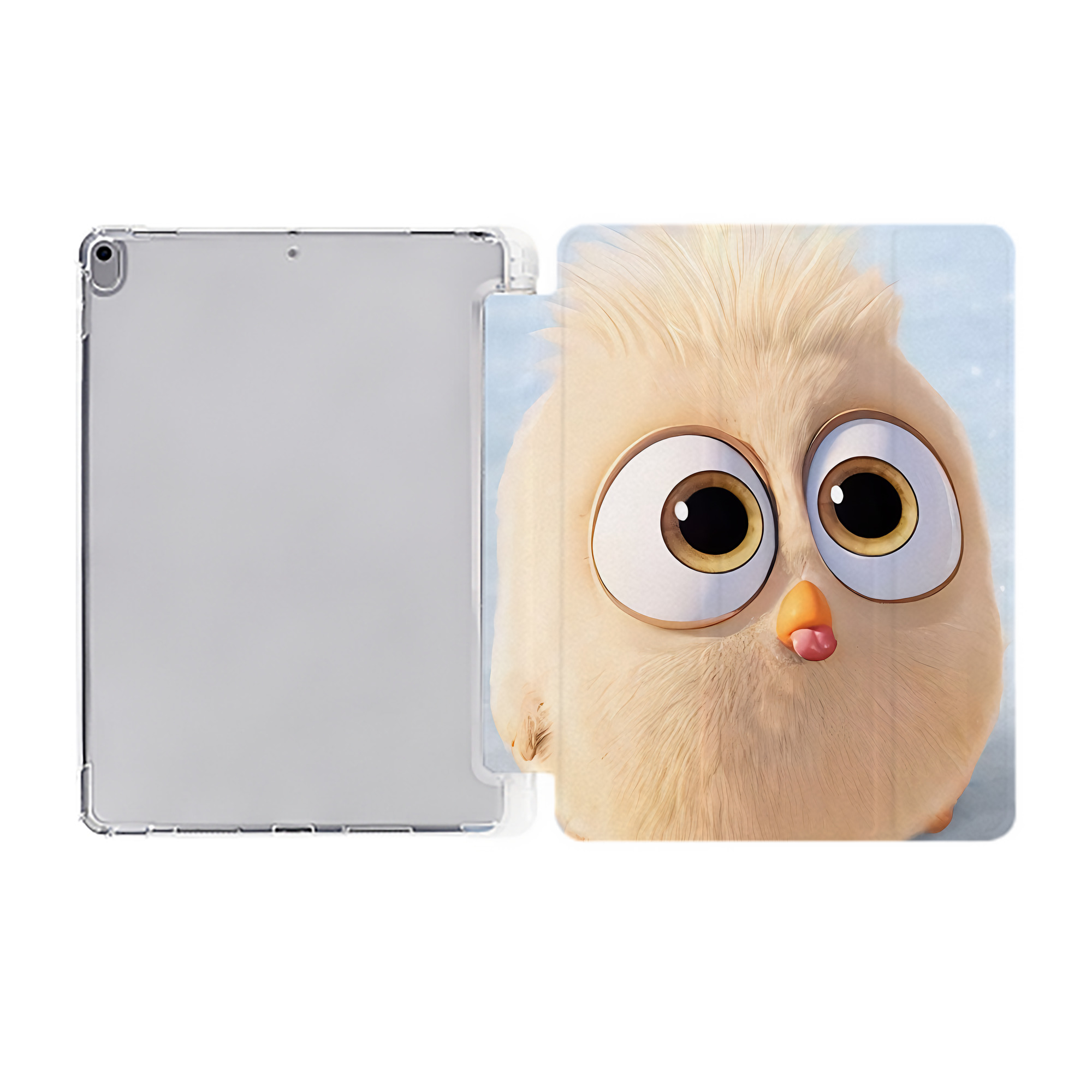 （画像用） Angry Birds アングリーバード IPad ケース ペン収納付き 三つ折りスタンド PUレザー×シリコン 対応機種9.5/10.5/10.9インチ